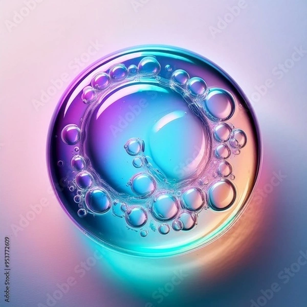 Fototapeta background with bubbles