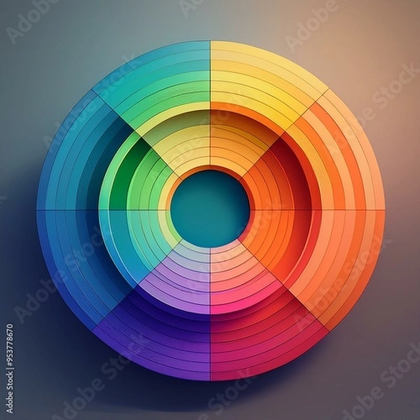 Obraz color wheel