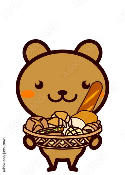 Fototapeta パンと動物シリーズ