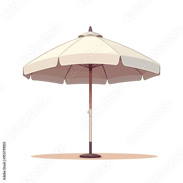 Obraz An open beach umbrella