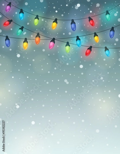 Fototapeta Christmas lights theme image 6