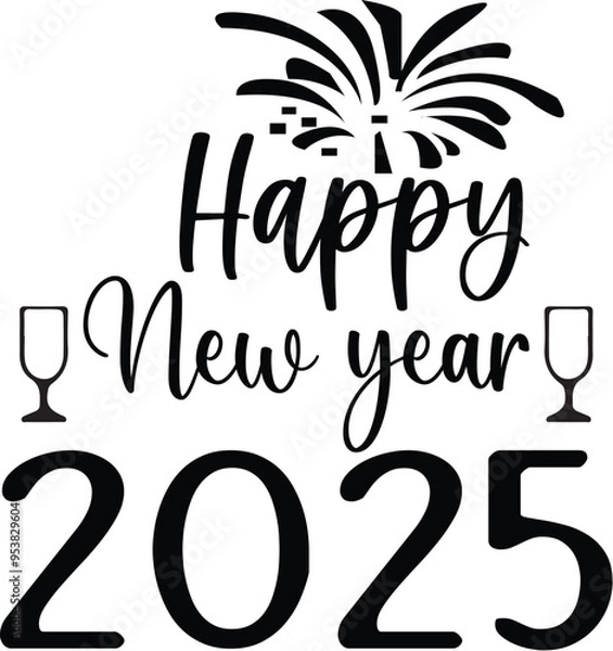 Obraz HAPPY NEW YEAR 2025