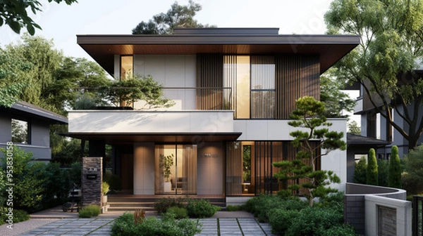 Fototapeta コンパクトな住宅