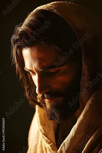 Fototapeta Jesus Christ: Central Figure of Christian Theology, Divine Savior and Redeemer.