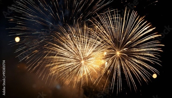 Fototapeta dramatic night background, for overlay design with a firework or burst of sparks, high quality photo