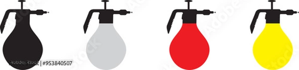 Obraz pressure spray bottle vector .