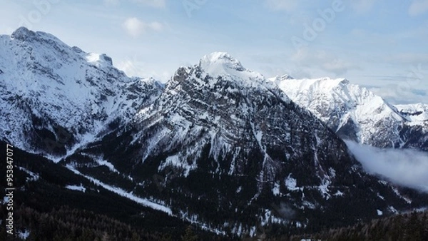 Fototapeta snow covered mountains