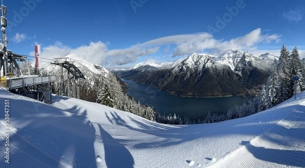 Fototapeta ski resort