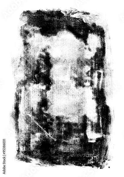 Obraz Black Rolled Athk Tekstura na białym tle