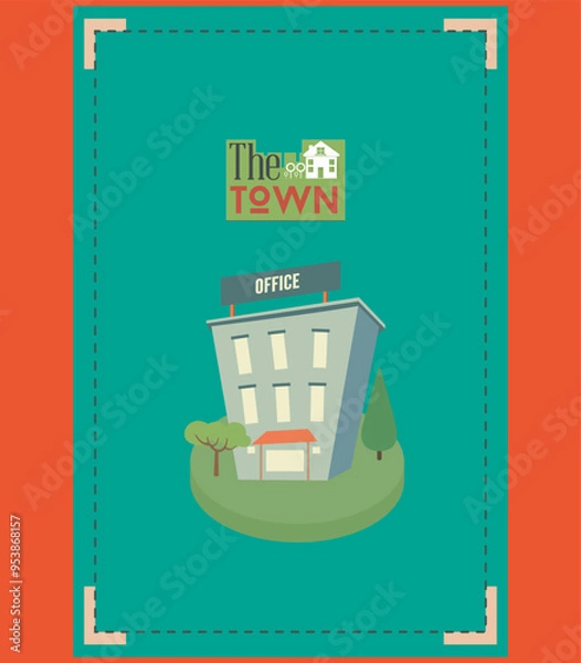 Obraz buildings vector design and illustration