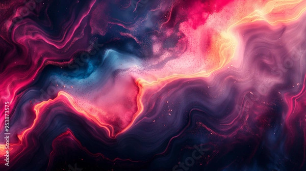 Obraz Beautiful abstract art backgrounds are perfect for websites, social media, and wall art. Generative AI Illustrations.