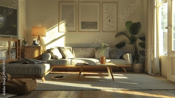 Fototapeta リビングルーム・北欧風