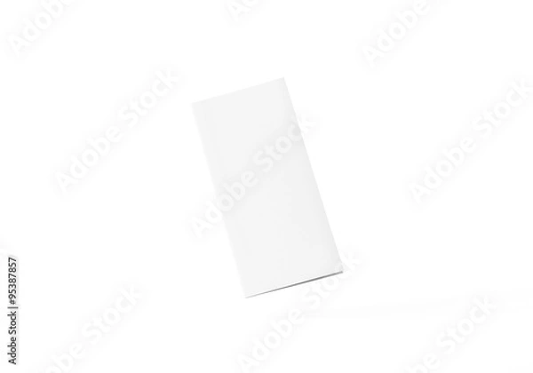 Obraz Broschüre Folder weiss DIN Lang offen Vorlage