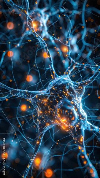 Fototapeta Neural Network Close-Up