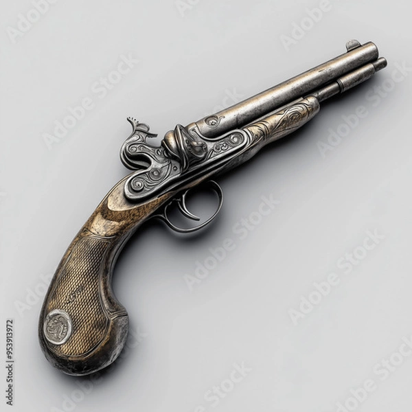 Obraz antique flintlock pistol 