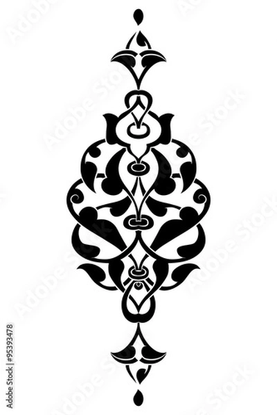 Obraz Antique ottoman turkish vector design seven