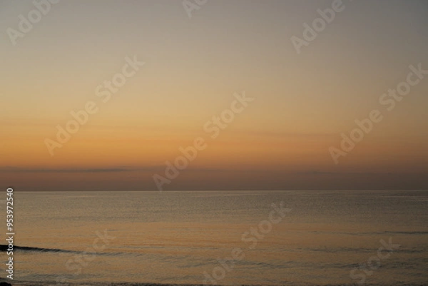 Fototapeta sunset on the beach