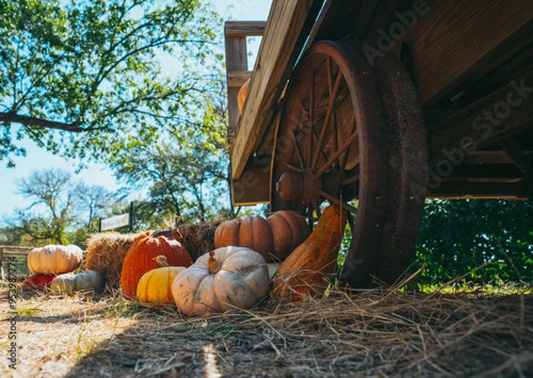 Obraz  "A Day of Harvest Fun at the Farm" 