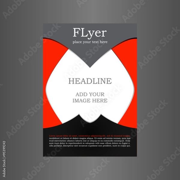 Obraz Flyer Poster. Cover Brochure. Vector design.