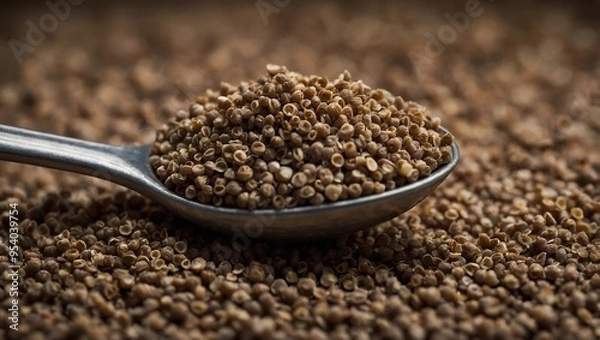 Fototapeta Buckwheat shown in a spoon.