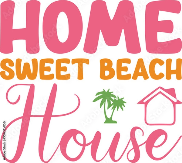 Fototapeta Beach Svg Bundle, Beach Clipart Svg Bundle, Summer Svg, Palm Tree Svg, Beach Life Svg, Tropical Svg, Cut File For Cricut, Silhouette, Png