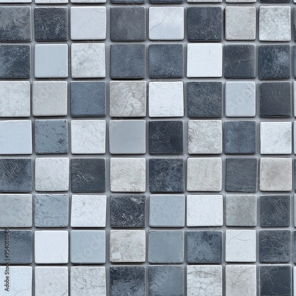Obraz seamless grey tiles texture