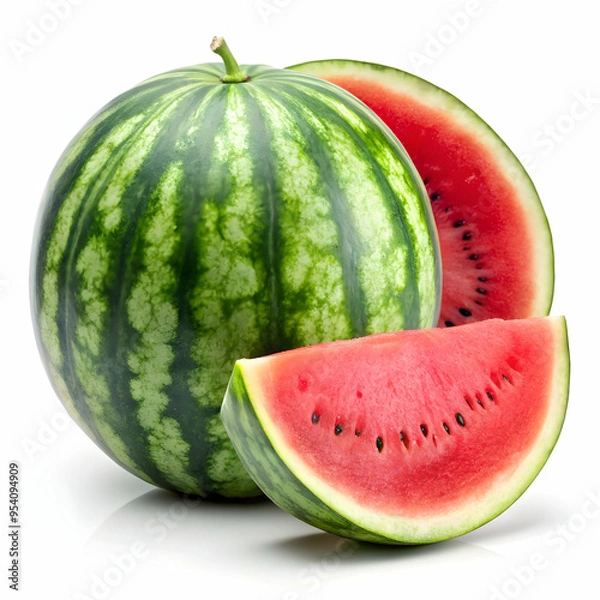Fototapeta watermelon with slice