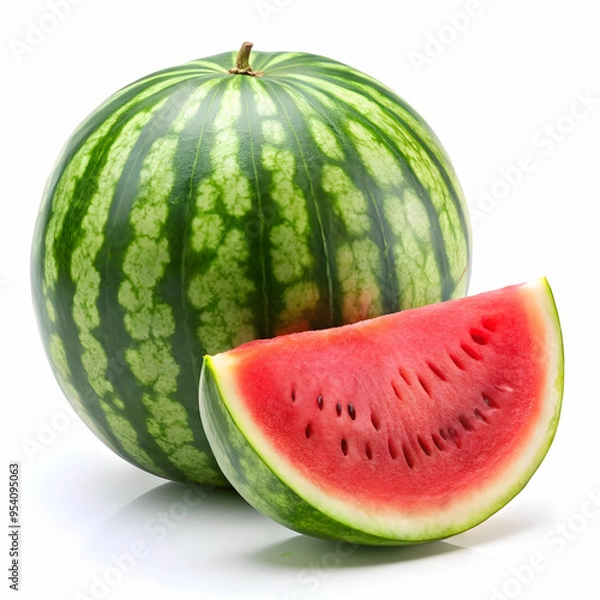 Fototapeta watermelon with slice