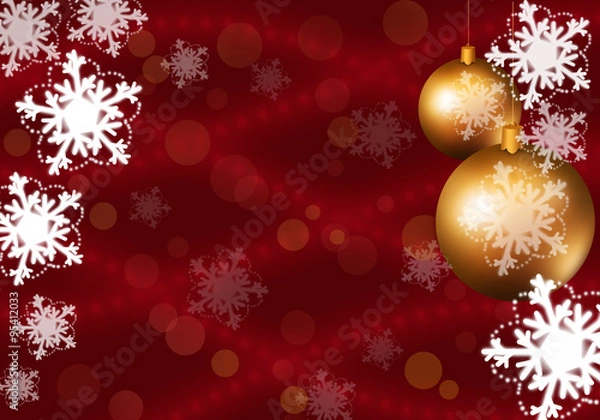 Obraz Background with snowflakes