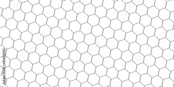 Fototapeta Data technology background. Hexagon background. Abstract background.
