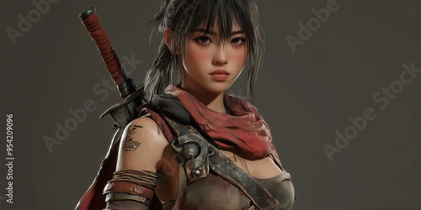 Fototapeta Game Character. Page Header or Banner
