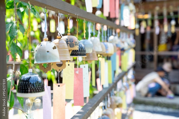 Obraz 越前陶芸村の陶ふうりん