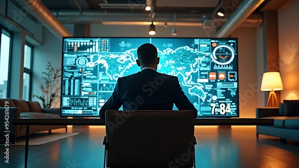 Obraz person in a modern office