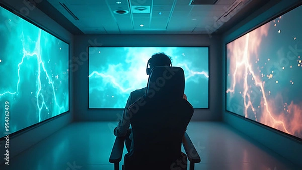 Obraz Futuristic Media Room