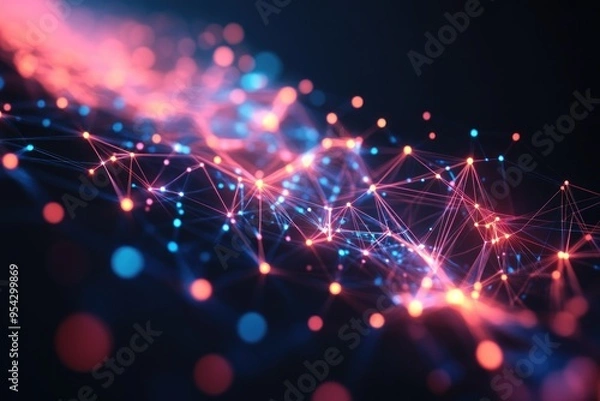 Fototapeta Abstract Network Connection