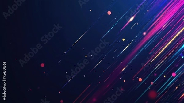 Fototapeta Abstract Neon Lights Background
