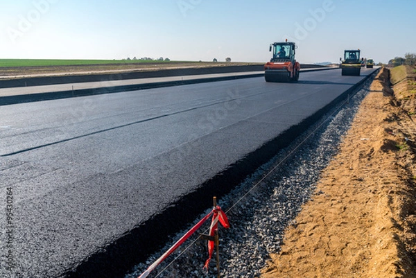 Obraz New road construction