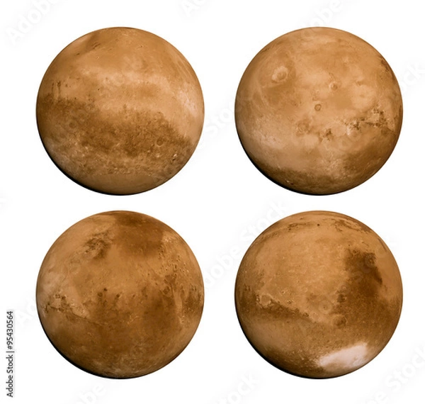 Obraz Widok planety Mars w 360 stopniach