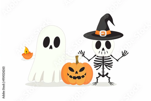 Fototapeta halloween pumpkin, ghost