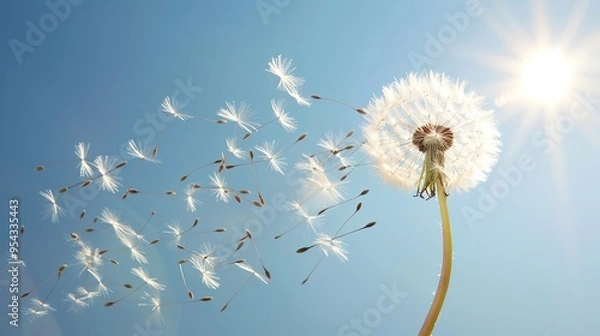 Obraz Dandelion pattern wallpaper