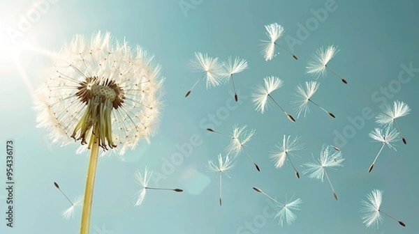 Obraz Dandelion pattern wallpaper