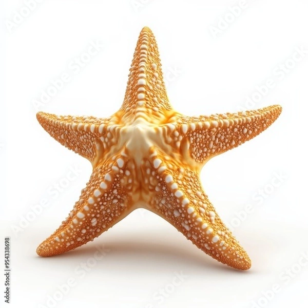 Fototapeta Starfish on a White Background.
