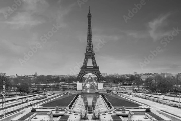Fototapeta Paris Eiffel Tower and Champ de Mars in Paris