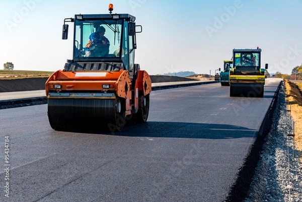 Obraz New road construction