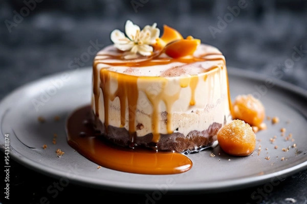 Obraz chocolate cake with cream