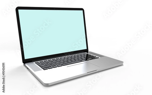 Obraz laptop computer on white background