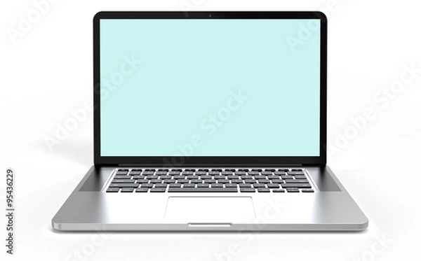 Obraz laptop computer on white background