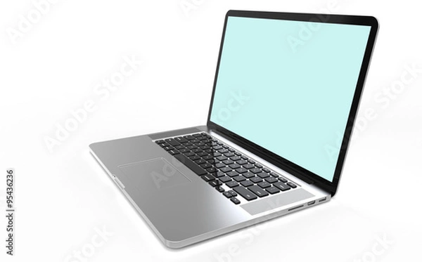 Obraz laptop computer on white background