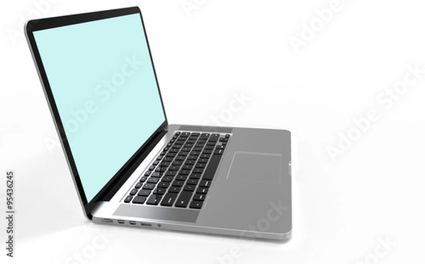 Obraz laptop computer on white background
