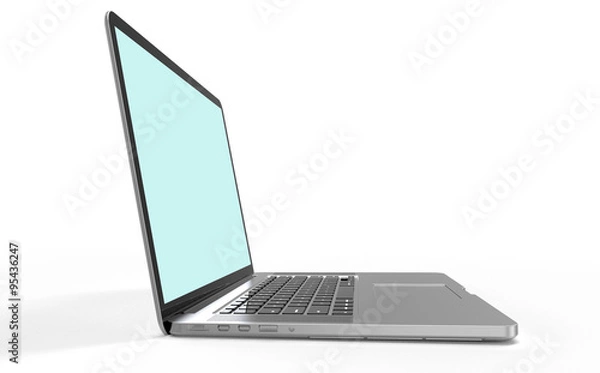 Obraz laptop computer on white background